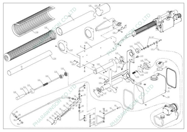 เครื่องพ่นหมอกควันสะพายไหล่ กำจัดยุงและแมลง Longray รุ่น TS35A