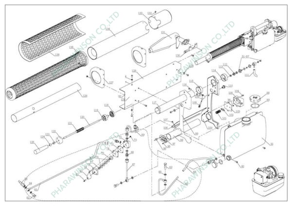 เครื่องพ่นหมอกควันสะพายไหล่ กำจัดยุงและแมลง Longray รุ่น TS35A(E)